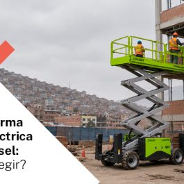 Plataforma tijera eléctrica vs. diésel
