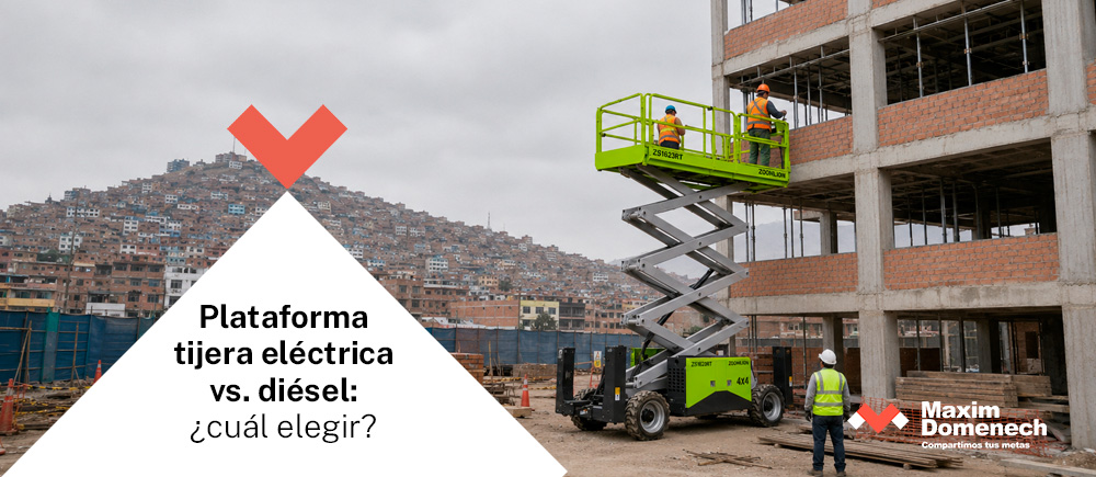 Plataforma tijera eléctrica vs. diésel